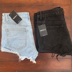 2 Pairs of Forever 21 Jean Shorts
